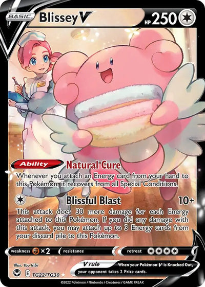 Pokemon Silver Tempest Blissey V #TG22
