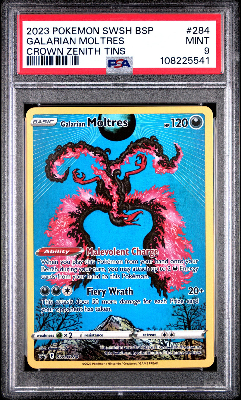 #284 GALARIAN MOLTRES PSA 9