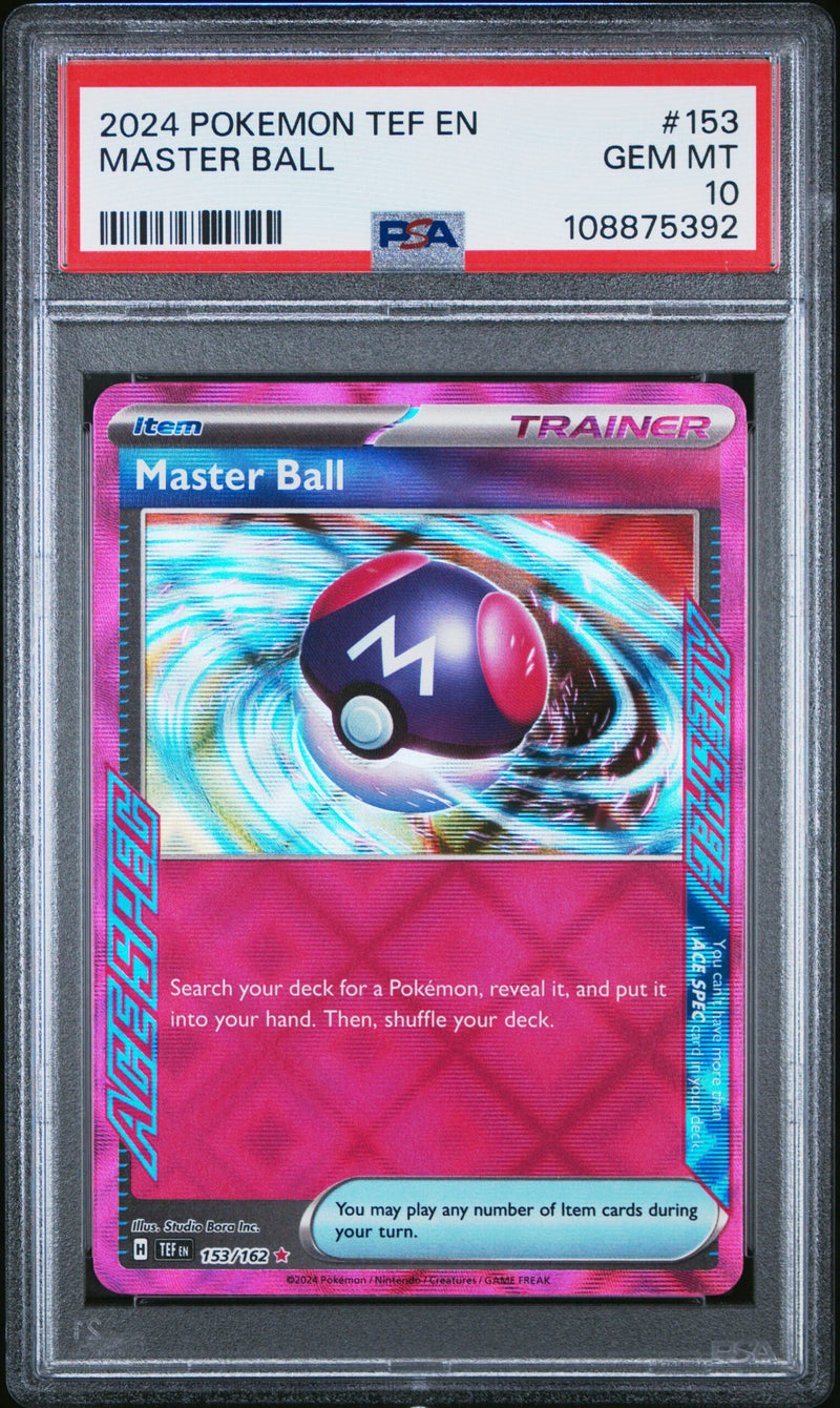#153 MASTER BALL PSA 10