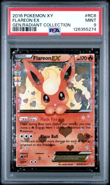 #RC6 FLAREON EX PSA 9
