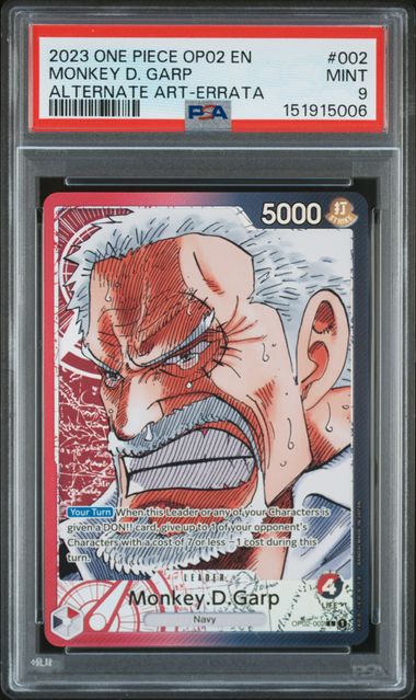 #2 MONKEY D. GARP PSA 9