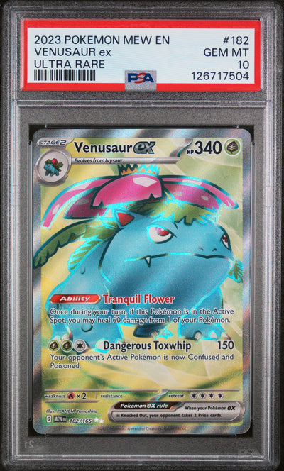 #182 VENUSAUR ex PSA 10