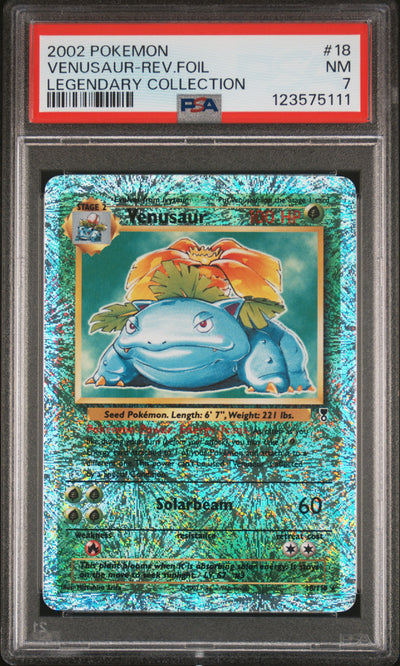 #18 VENUSAUR-REV.FOIL PSA 7