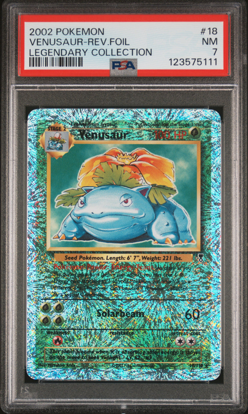 #18 VENUSAUR-REV.FOIL PSA 7