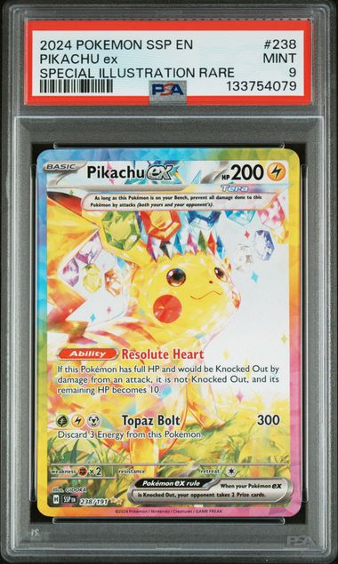 #238 PIKACHU ex PSA 9