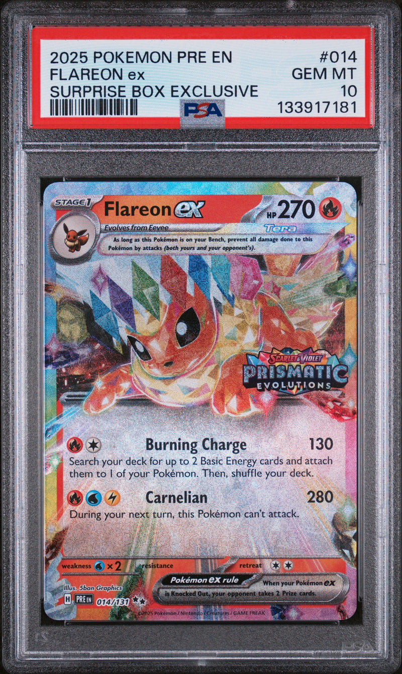 #014 FLAREON ex PSA 10