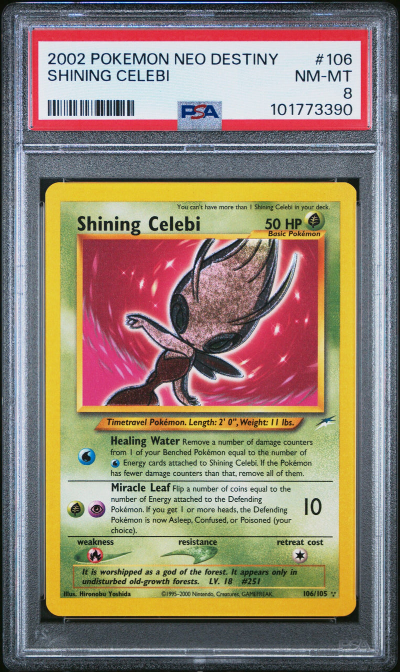 #106 SHINING CELEBI PSA 8