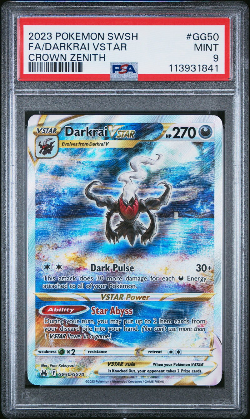 #GG50 FA/DARKRAI VSTAR PSA 9
